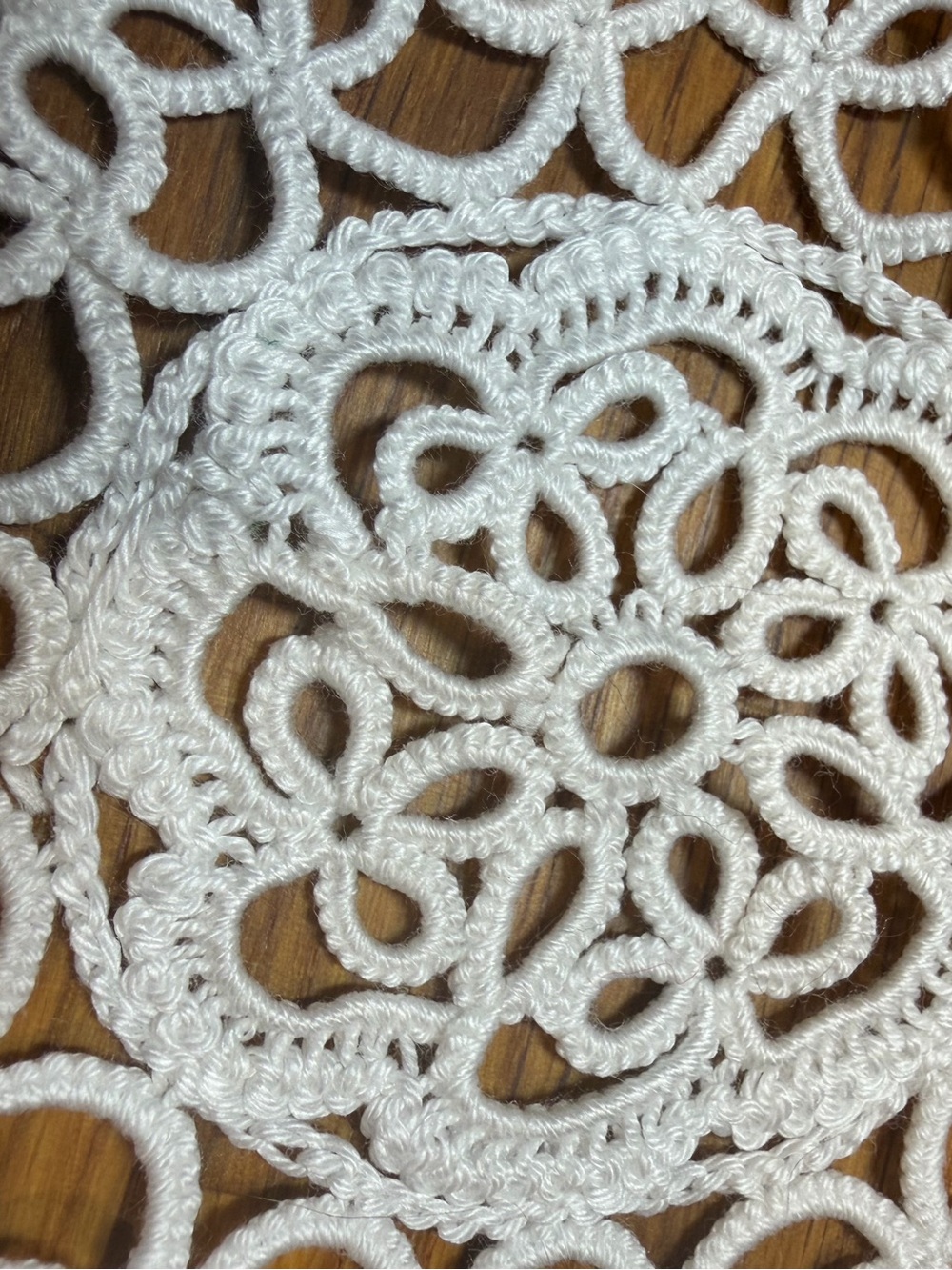 White Doily - Intricate Crochet Round - Picture 4 of 5